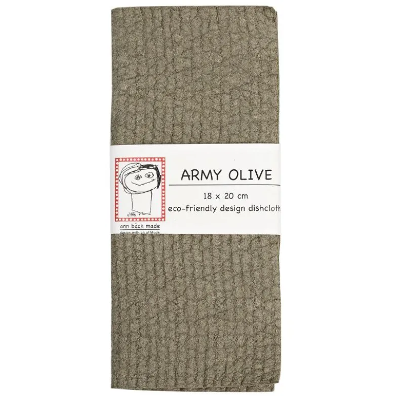 Ann Bäck Army Olive keittiöliina