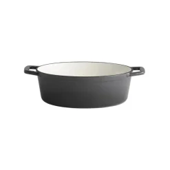 APS emaloitu valurautapata ovaali 5L 33 x 25cm harmaa