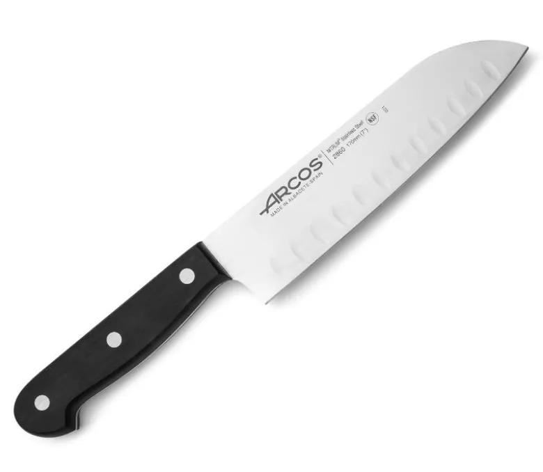 Arcos ovaalihiottu santoku kokkiveitsi 17cm