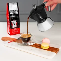 Bialetti Moka Induction black mutteripannu induktiolle 2 kuppia