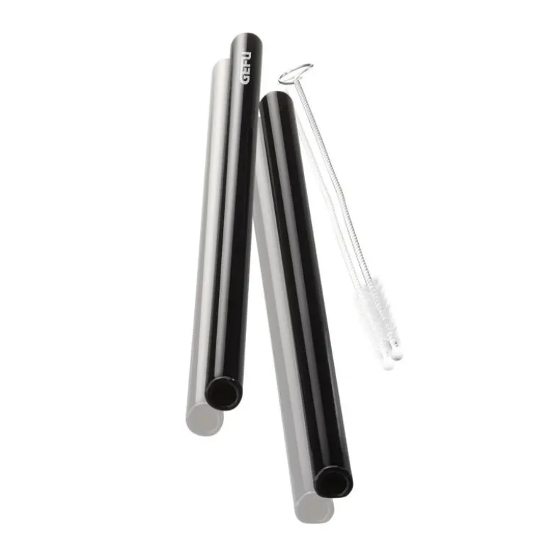 Gefu lasipilli suora musta 13cm 4kpl + harja