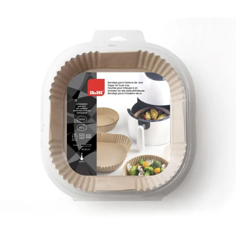 Ibili Airfryer suojapaperi 20 x 20cm 50kpl