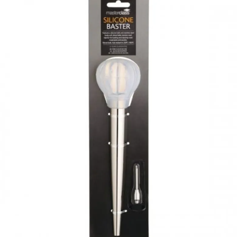 Kitchen Craft teräksinen pipetti silikonipäällä