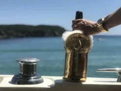Kywie samppanjajäähdytin gold sparkle, nahkaa