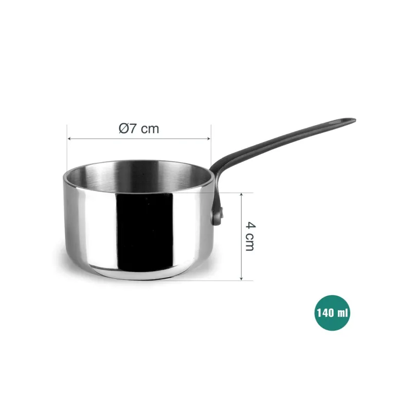 Lacor minikokoinen teräksinen kasari 140ml