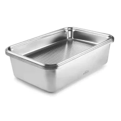 Lacor teräksinen uunivuoka kannella 32 x 21cm 5L