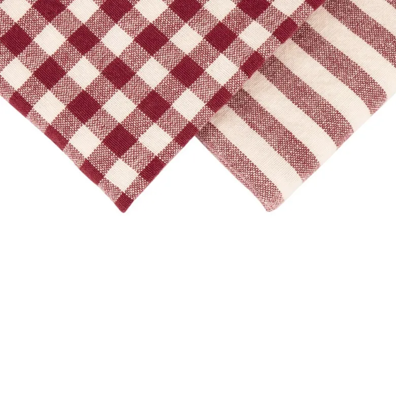 Scandinavian Home keittiöpyyhe punainen 2-pack