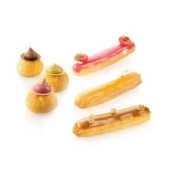 Silikomart eclair ja choux – silikonialusta rei’illä