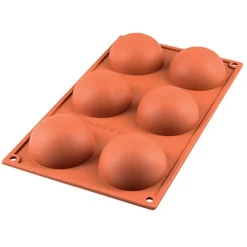 Silikomart silikonimuotti puolipallo 6 reikää