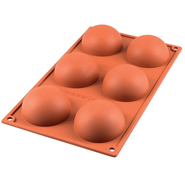 Silikomart silikonimuotti puolipallo 6 reikää
