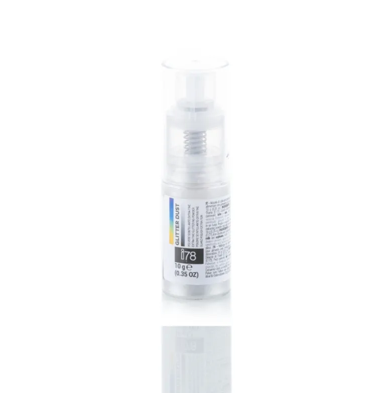 Silikomart syötävä glitter spray hopea 10g