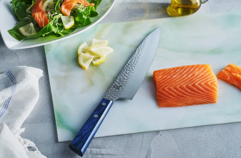 Yaxell Blue Breeze santoku kokkiveitsi 16,5cm