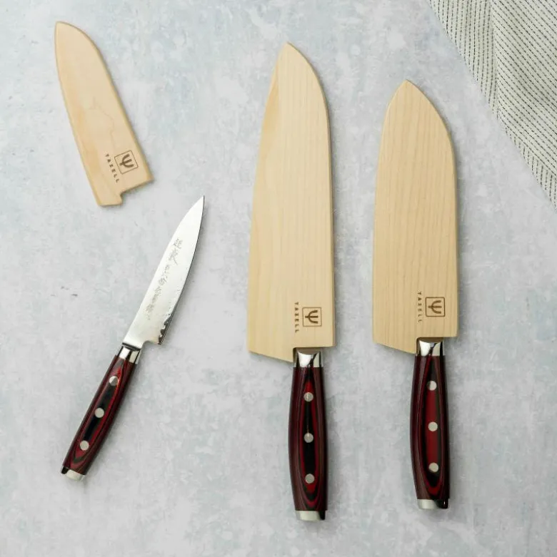Yaxell puinen teräsuoja 20cm kokkiveitselle