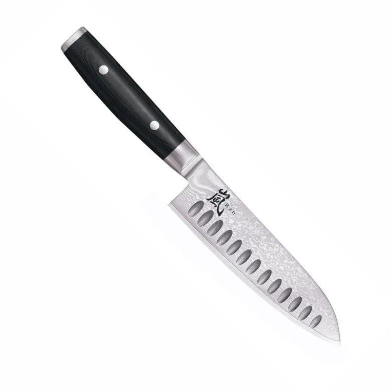 Yaxell Ran ovaalihiottu santoku kokkiveitsi 16,5cm